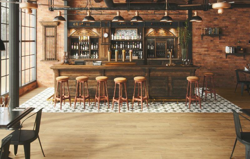 Colección FS Bark, Pavimentos y Revestimientos de Diseño Vintage, Azulejos Gres Porcelánicos para Restaurantes y Bares.