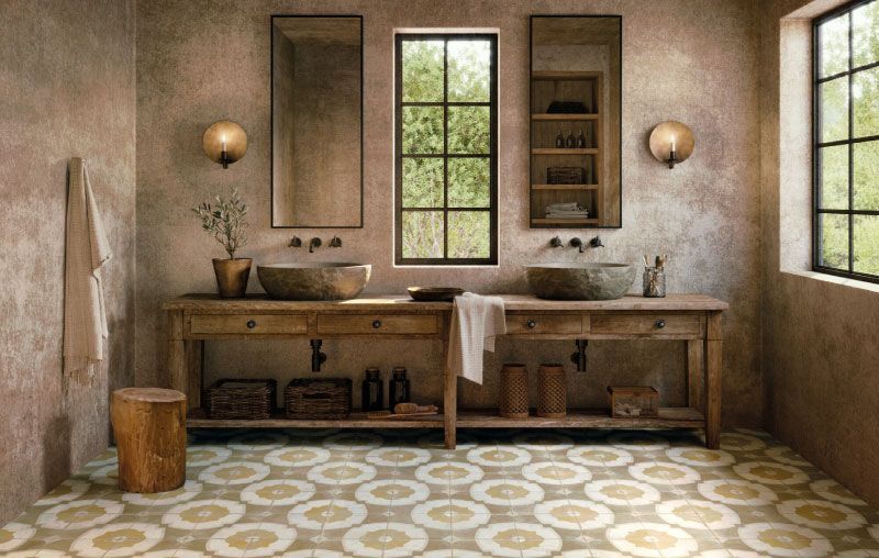 Colección FS Farfalla, Pavimentos y Revestimientos de Diseño Vintage, Azulejos Gres Porcelánicos para Cocinas y Salones.