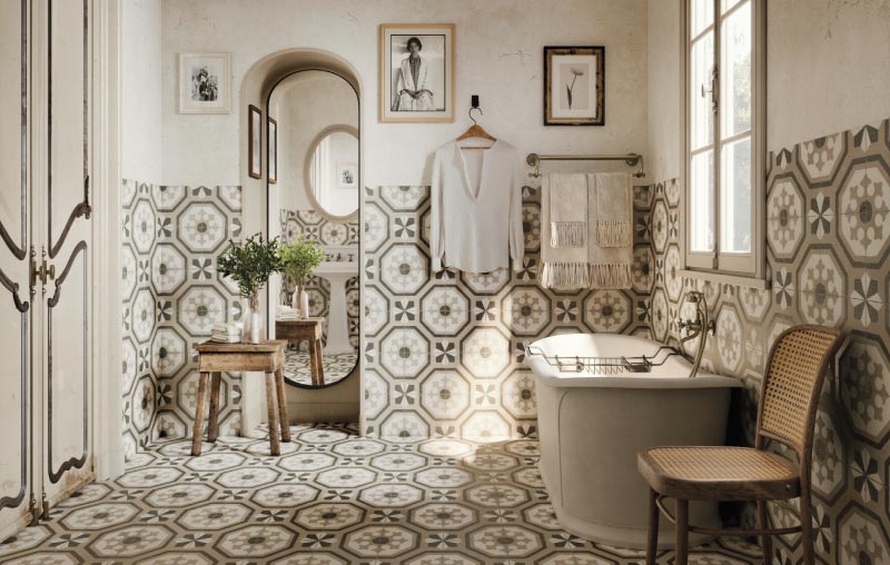 Colección FS Paname, Pavimentos y Revestimientos de Diseño Vintage, Azulejos Gres Porcelánicos.