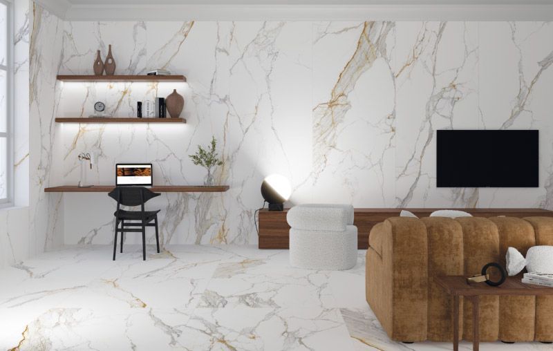 Pavimentos y Revestimientos Porcelánico Efecto Mármol, Azulejos para tu casa.