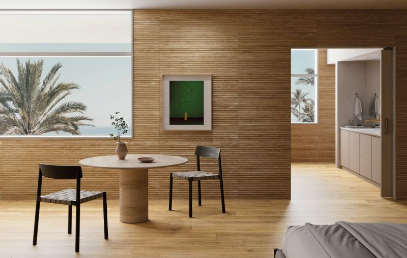 Colección Verbier, Pavimento Porcelánico Efecto Madera, Azulejos para Salones