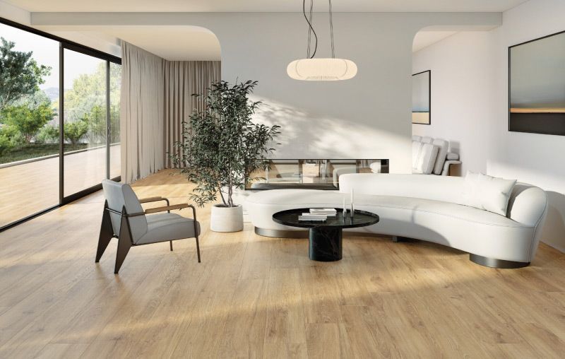 Colección Verbier, Pavimento Porcelánico Efecto Madera, Azulejos para Salones