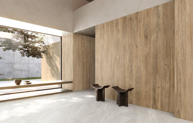 Pavimento y Revestimiento Porcelánico Efecto Madera para Interiores
