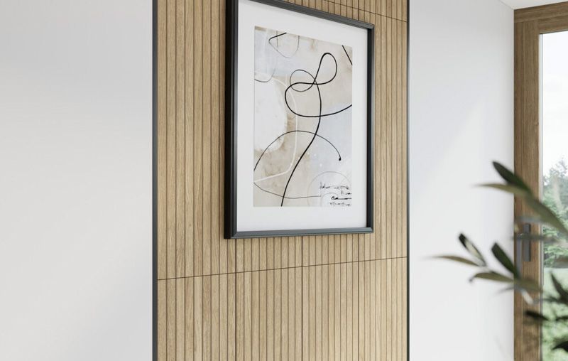 Revestimiento de madera porcelánico outlet.