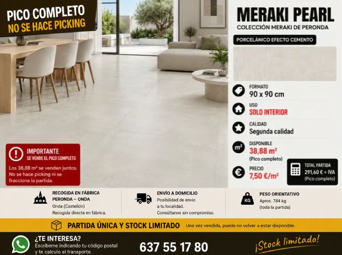 Pavimentos y Revestimientos Segundas Calidades, Azulejos de Diseño en Oferta. Descuentos de Fábrica.