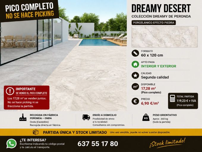 Pavimentos y Revestimientos Segundas Calidades, Azulejos de Diseño en Oferta. Descuentos de Fábrica.