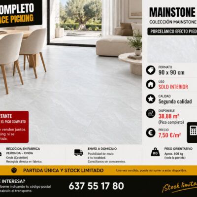 Ofertas en Pavimentos y Revestimientos de Fábrica, Descuentos en Azulejos de Calidad, Picos Completos