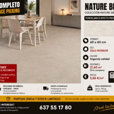 Ofertas en Pavimentos y Revestimientos de Fábrica, Descuentos en Azulejos de Calidad, Picos Completos