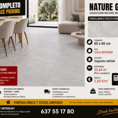 Ofertas en Pavimentos y Revestimientos de Fábrica, Descuentos en Azulejos de Calidad, Picos Completos