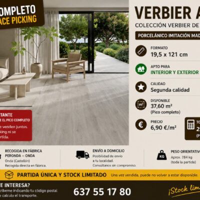 Verbier Ash, Segundas Calidades, Azulejos de Diseño en Oferta. Descuentos de Fábrica.